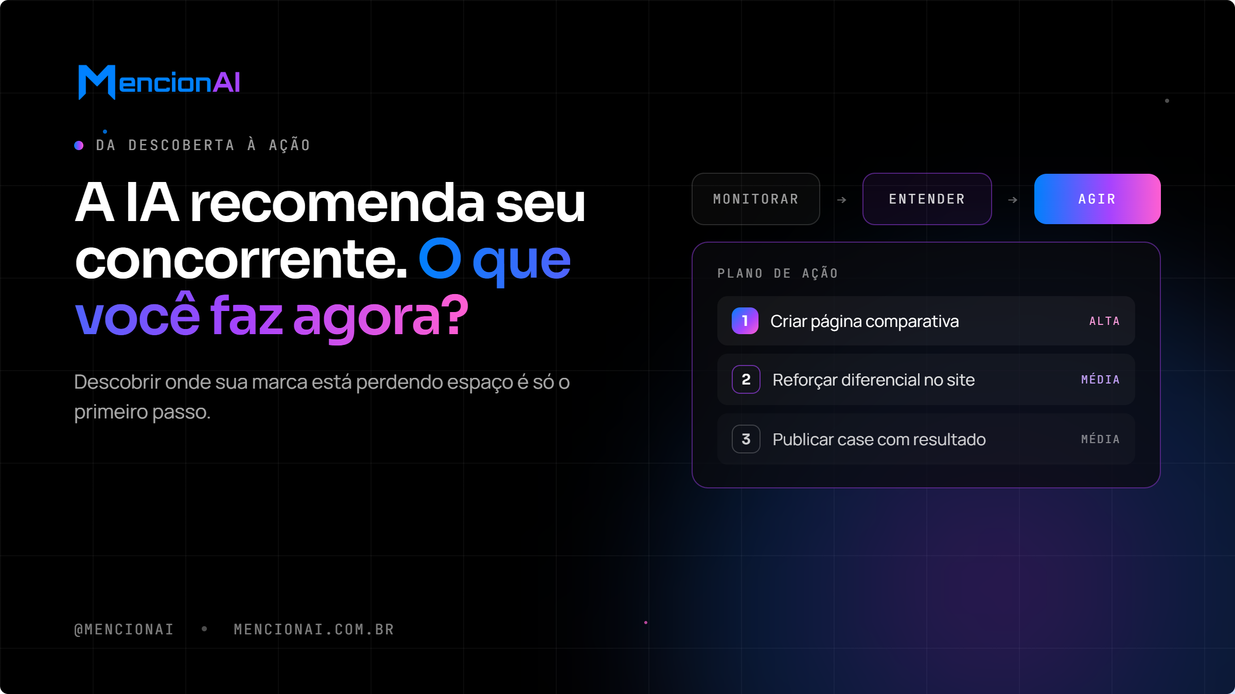 A IA recomenda seu concorrente. O que você faz agora?
